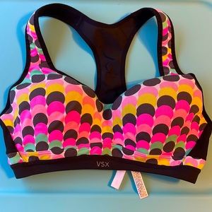 Victoria’s Secret Sport padded colorful sports bra with adjustable closure
